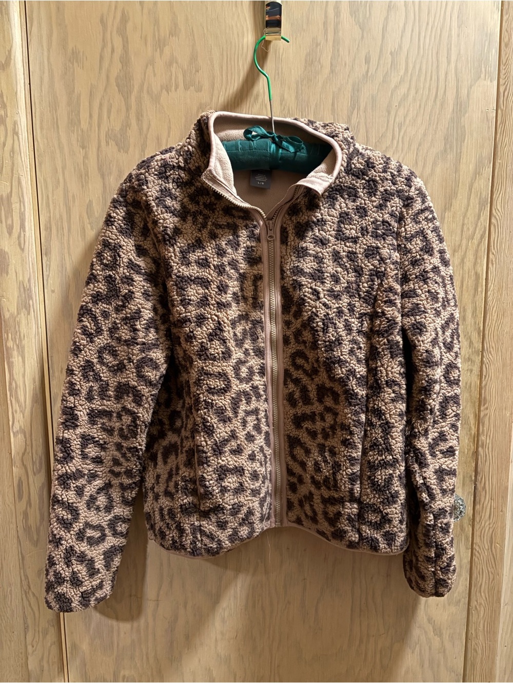 Leopard print fleece